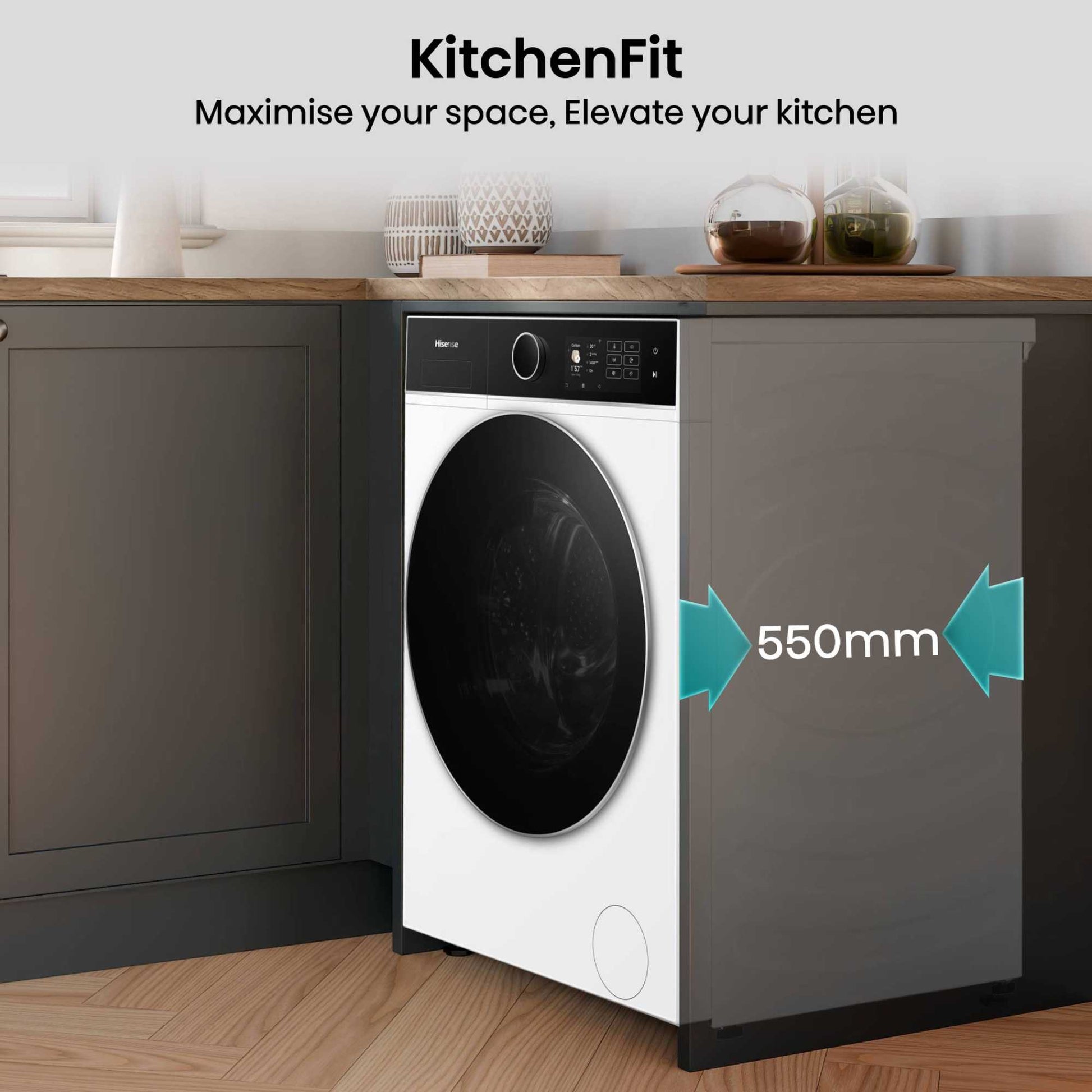 Hisense 5I Series 10.5kg 1400rpm Washing Machine - WF5I1045BWQ