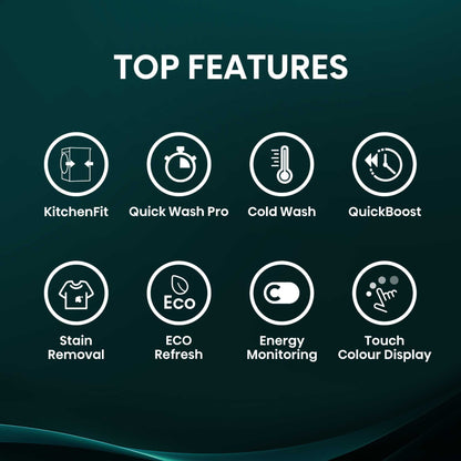 Hisense 5i Series 9kg 1400rpm Washing Machine - WF5I9043BWFS