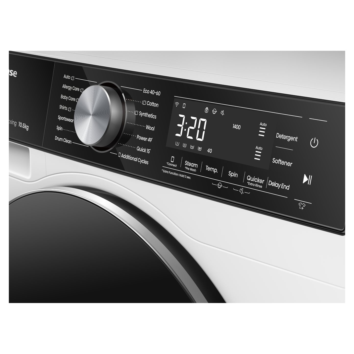 Hisense 5S Series 10.5kg 1400rpm Washing Machine - WF5S1045BW