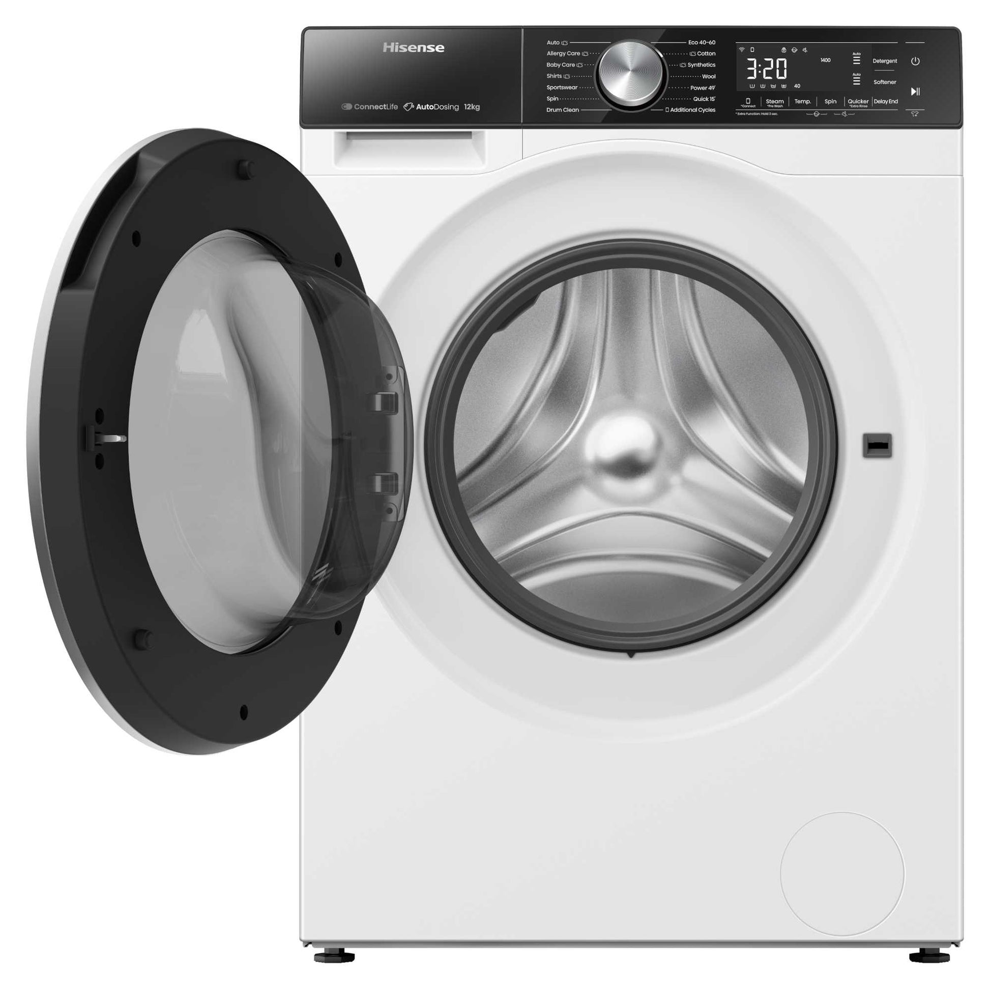 Hisense 5S Series 12kg 1400rpm Washing Machine - WF5S1245BW