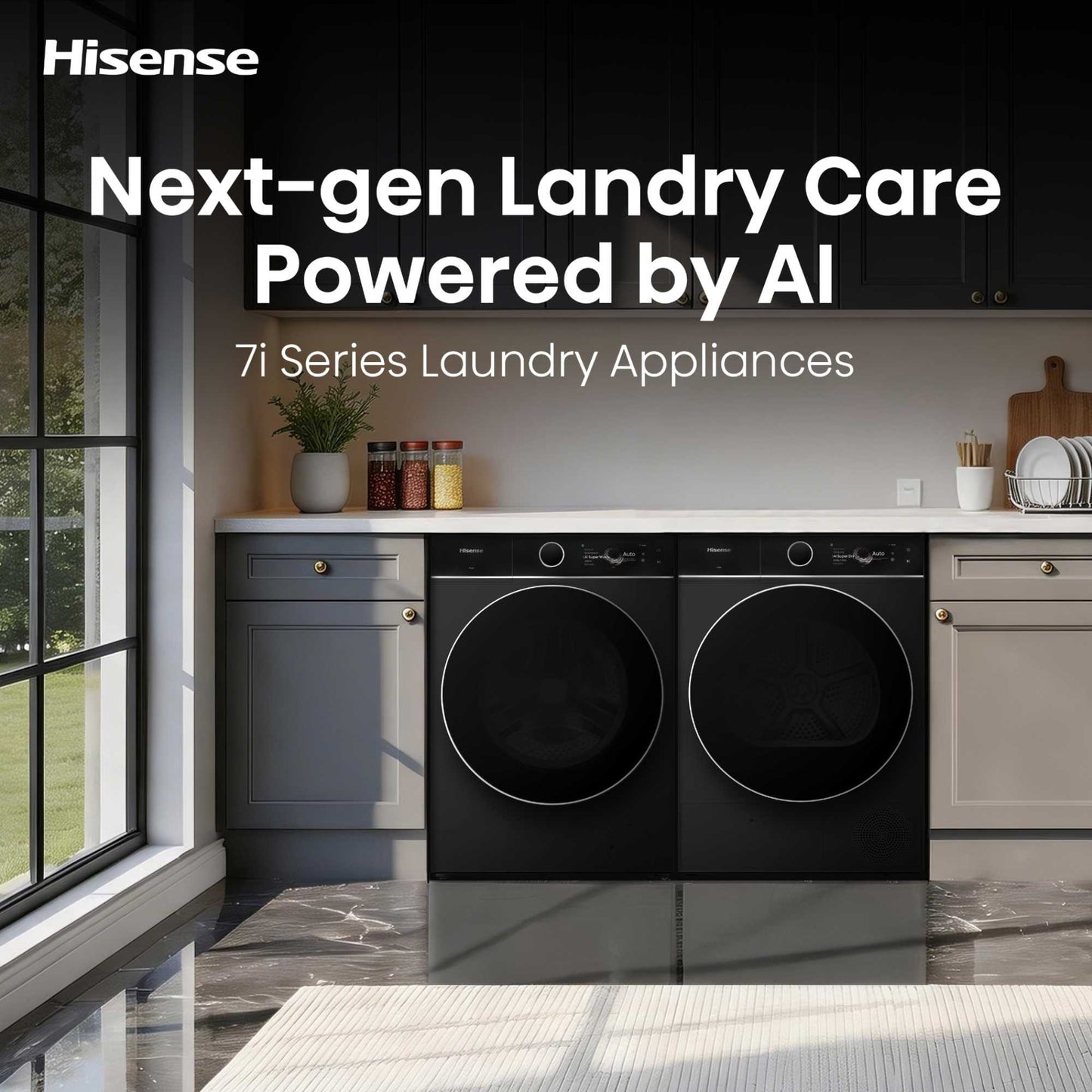 Hisense 12kg 1400rpm Washing Machine - WF7I1248BBR