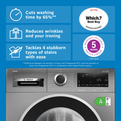Bosch Series 6 9kg 1400rpm Washing Machine - WGG244ZCGB