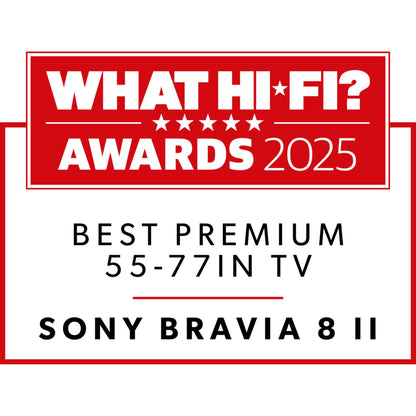 Sony BRAVIA 8 II 55" 4K QD-OLED Google TV with Acoustic Surface Audio+ - K55XR8M25BP