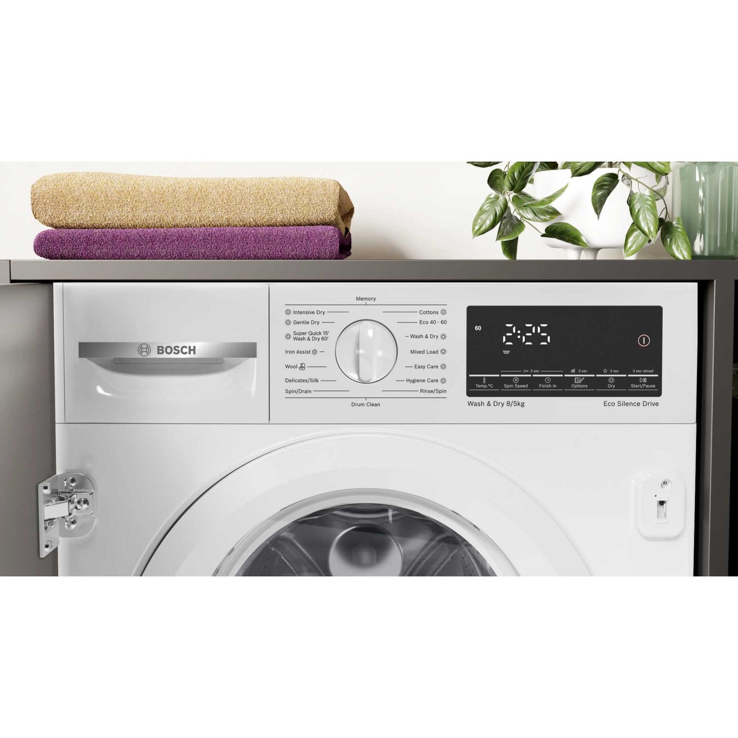 Bosch Series 6 8kg Wash 5kg Dry 1400rpm Built-In Washer Dryer - WKD28490GB