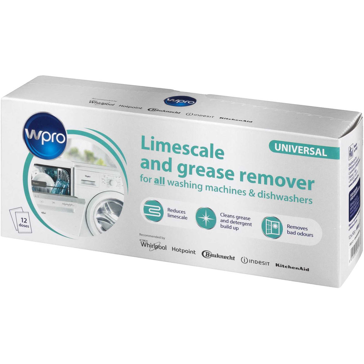 WPRO C00424828 Limescale & Detergent Remover Pack of 12