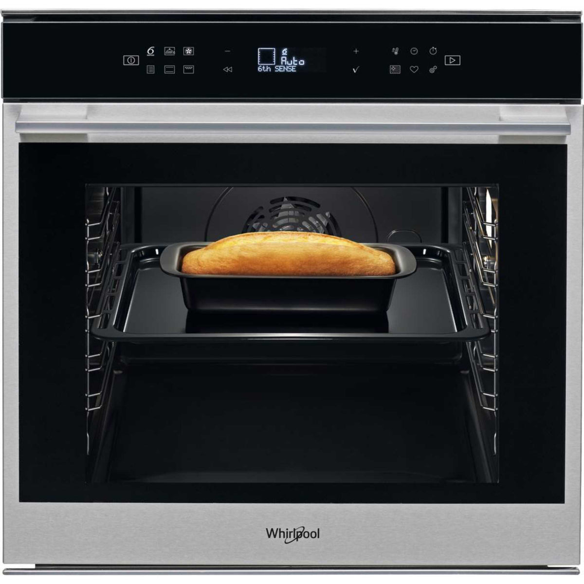 Whirlpool W7OM44S1P 73l Built-In Electric Pyrolytic Single Oven - Stainless Steel