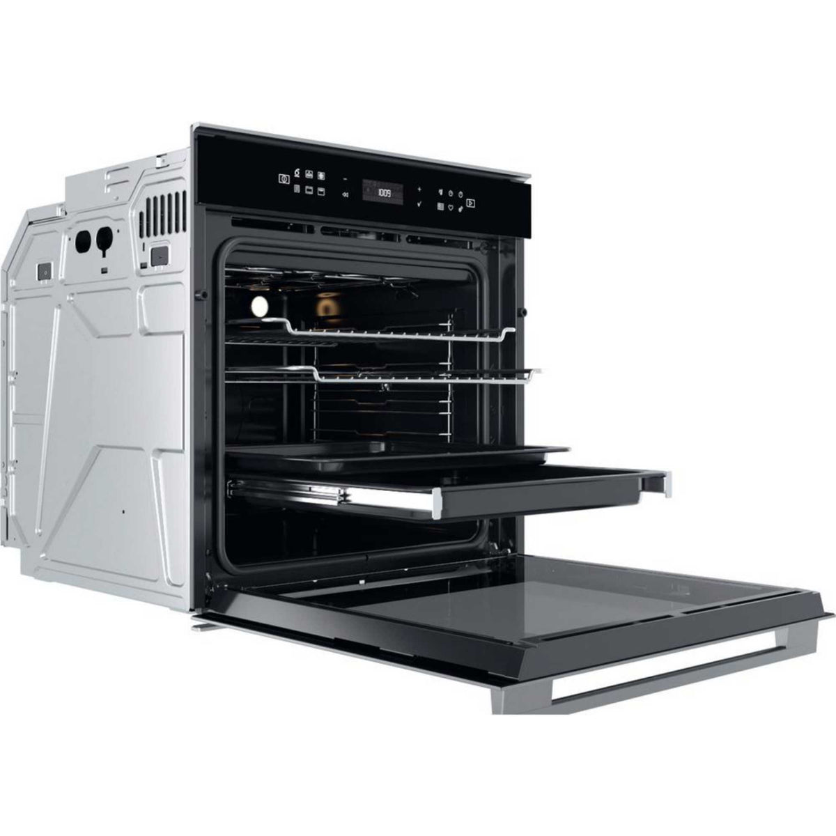 Whirlpool W7OM44S1P 73l Built-In Electric Pyrolytic Single Oven - Stainless Steel