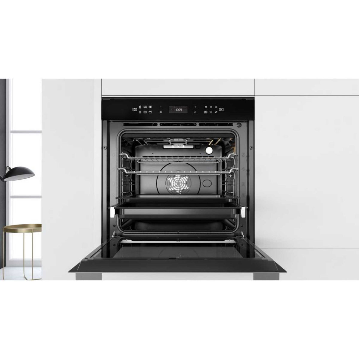 Whirlpool W7OM44S1P 73l Built-In Electric Pyrolytic Single Oven - Stainless Steel