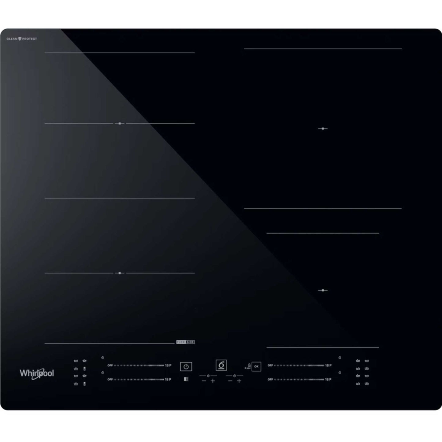 Whirlpool WF S3660 CPNE CleanProtect 60cm Built-In Induction Hob - Black