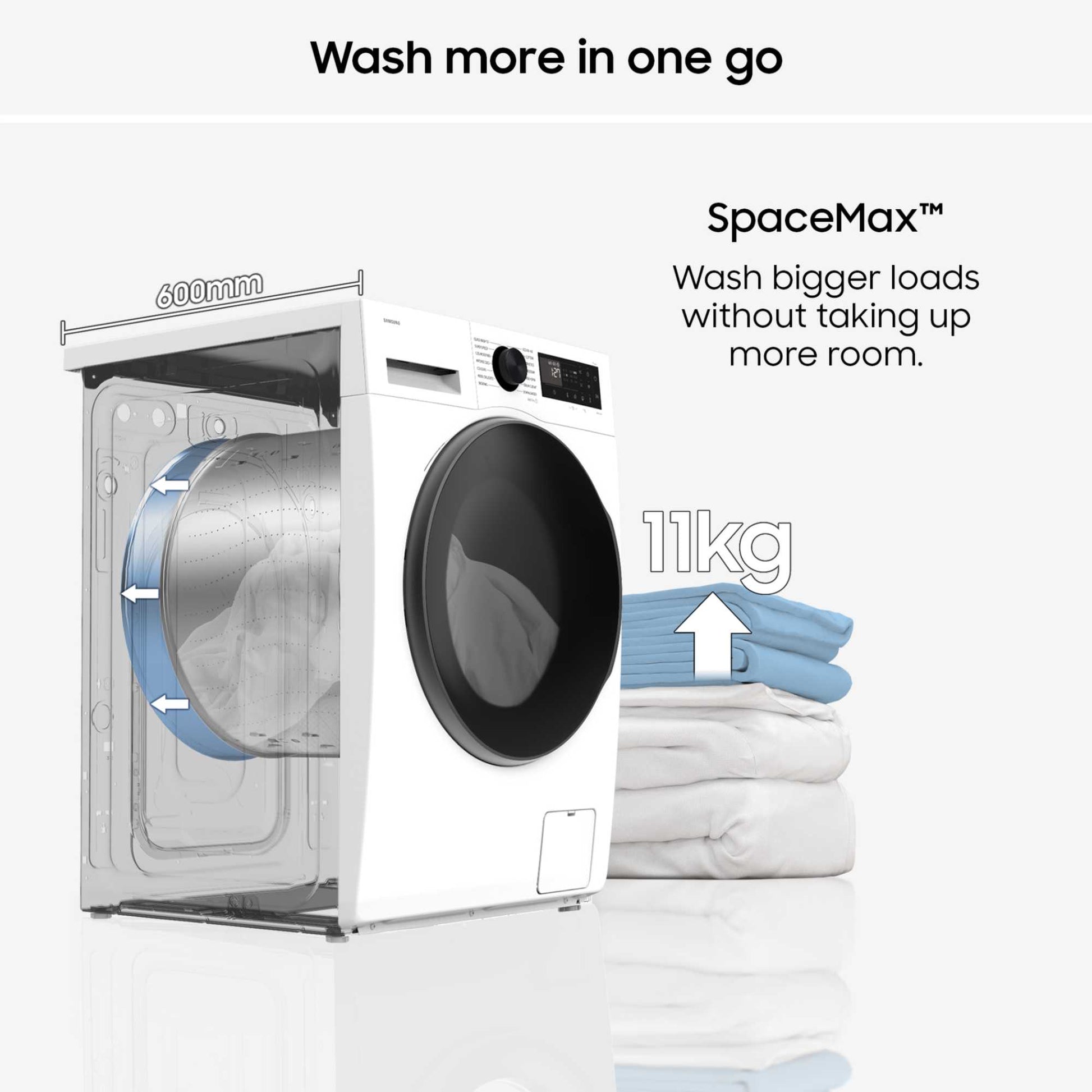 Samsung Bespoke AI 9kg 1400rpm Washing Machine - WW90DG6U85LEU1