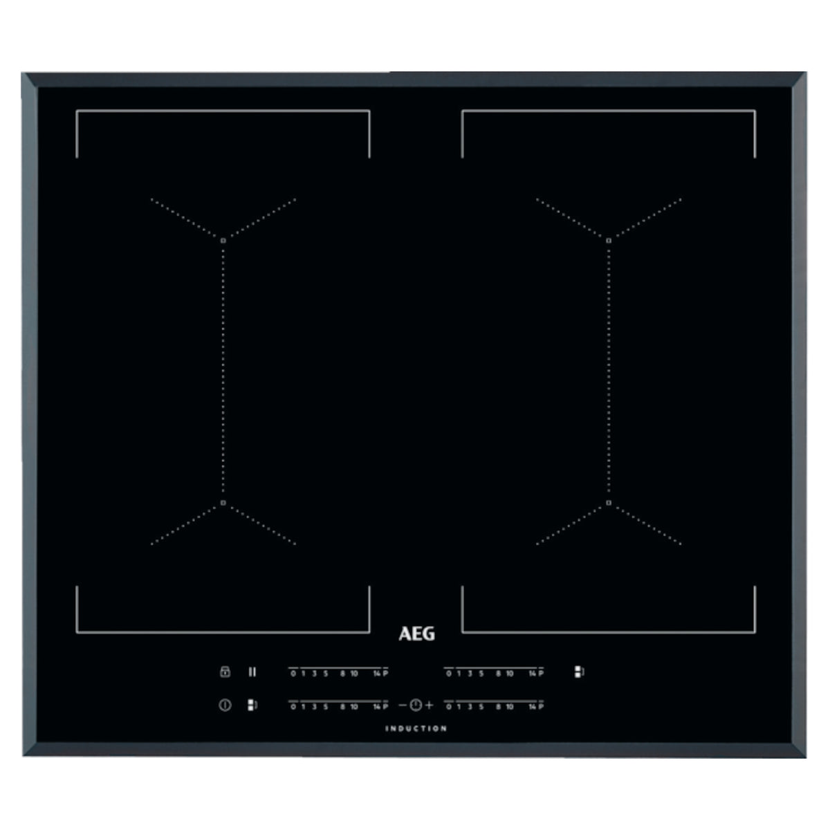 AEG IKE64450FB 60cm 4-Zone Induction Hob Multibridge Surface