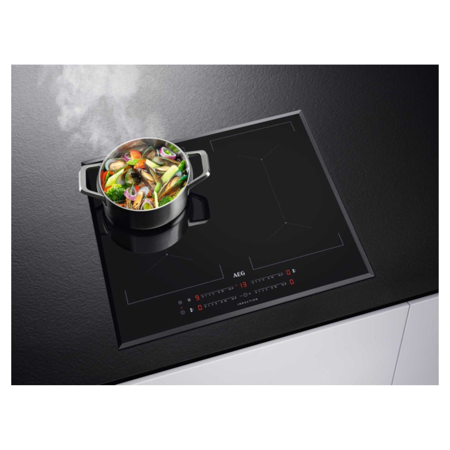 AEG IKE64450FB 60cm 4-Zone Induction Hob Multibridge Surface