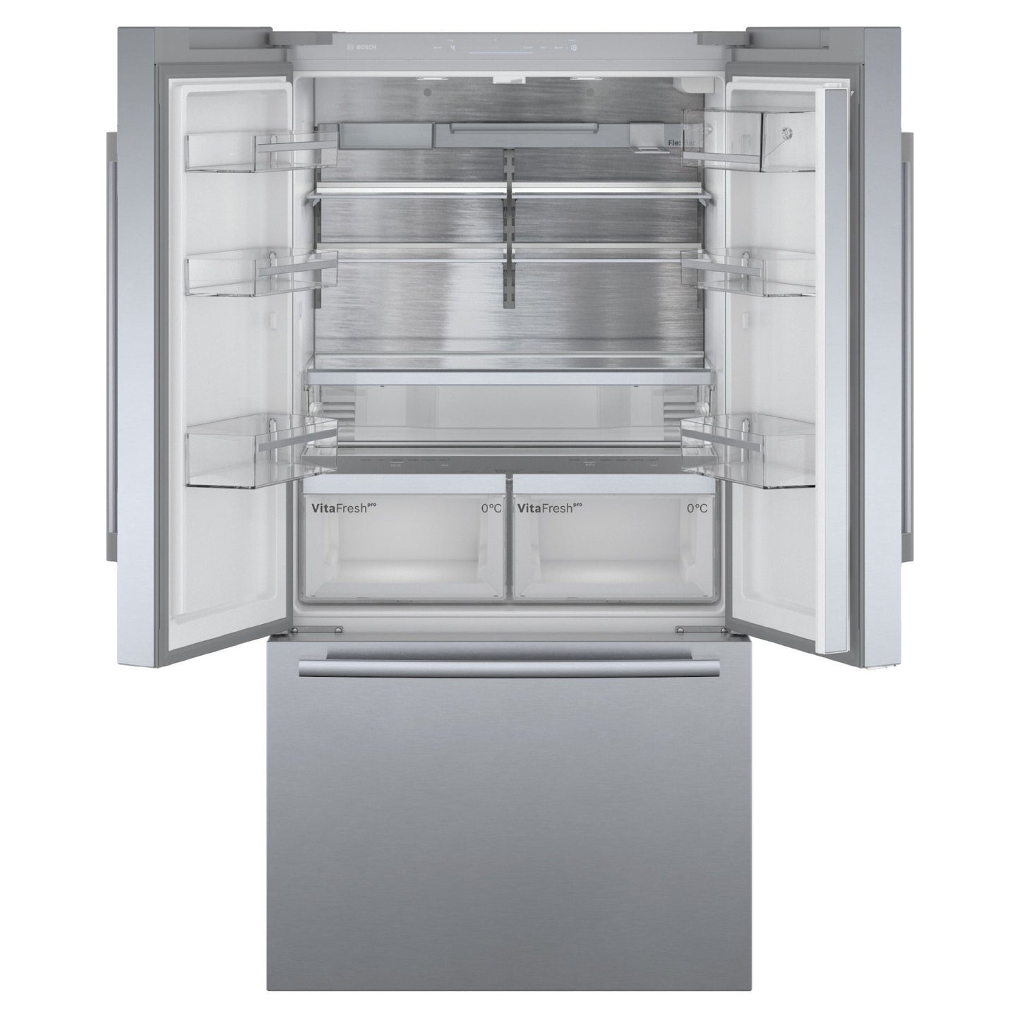 Bosch Series 8 American Style Fridge Freezer 60/40 No Frost - Stainless Steel - KFF96PIEP