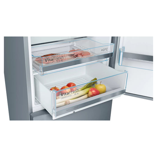 Bosch Series 6 Fridge Freezer 70/30 Low Frost - Brushed Steel - KGE49AICAG