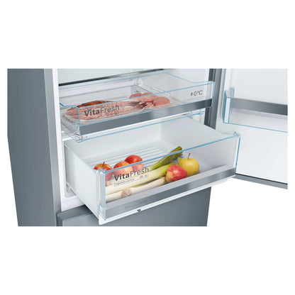 Bosch Series 6 Fridge Freezer 70/30 Low Frost - Brushed Steel - KGE49AICAG