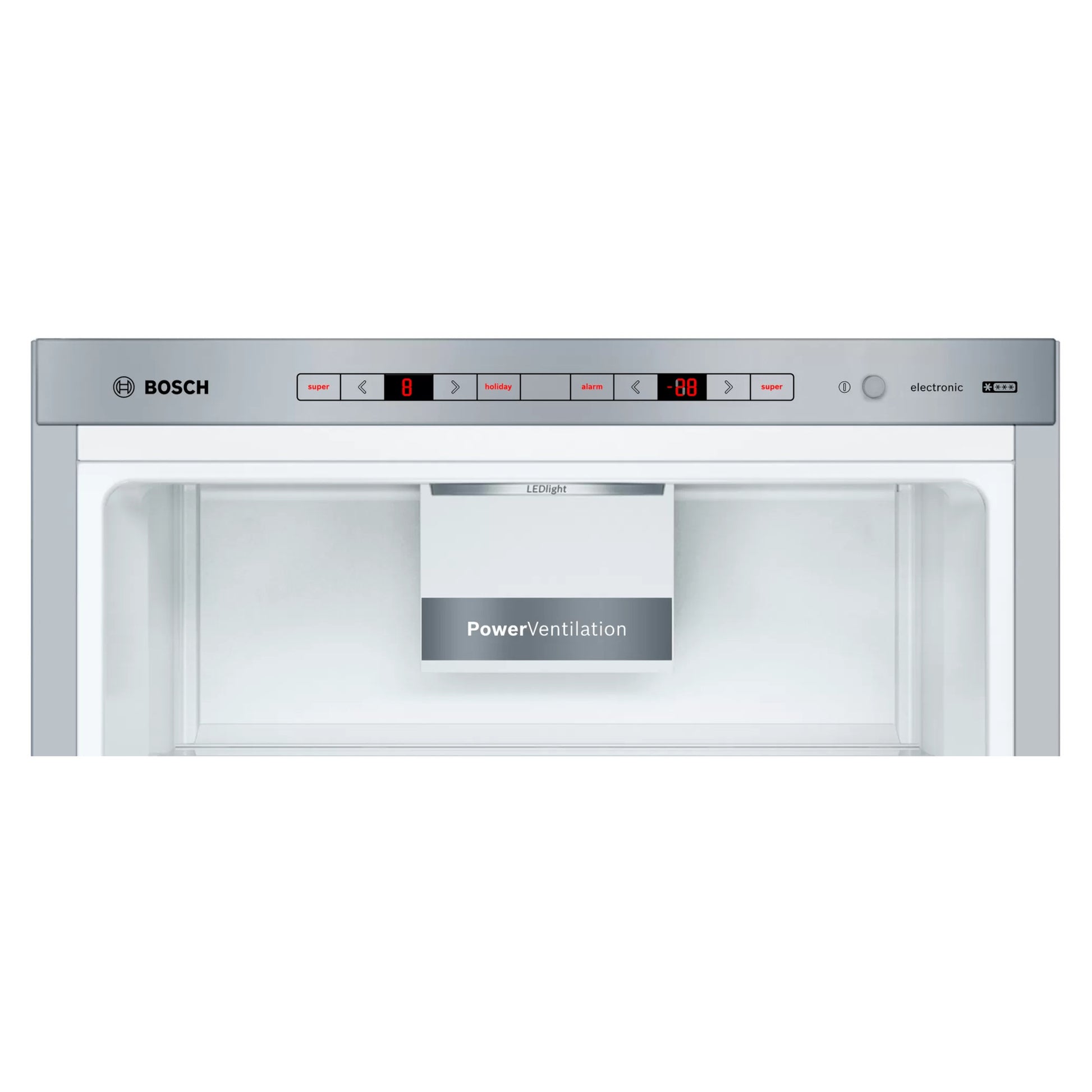 Bosch Series 6 Fridge Freezer 70/30 Low Frost - Brushed Steel - KGE49AICAG