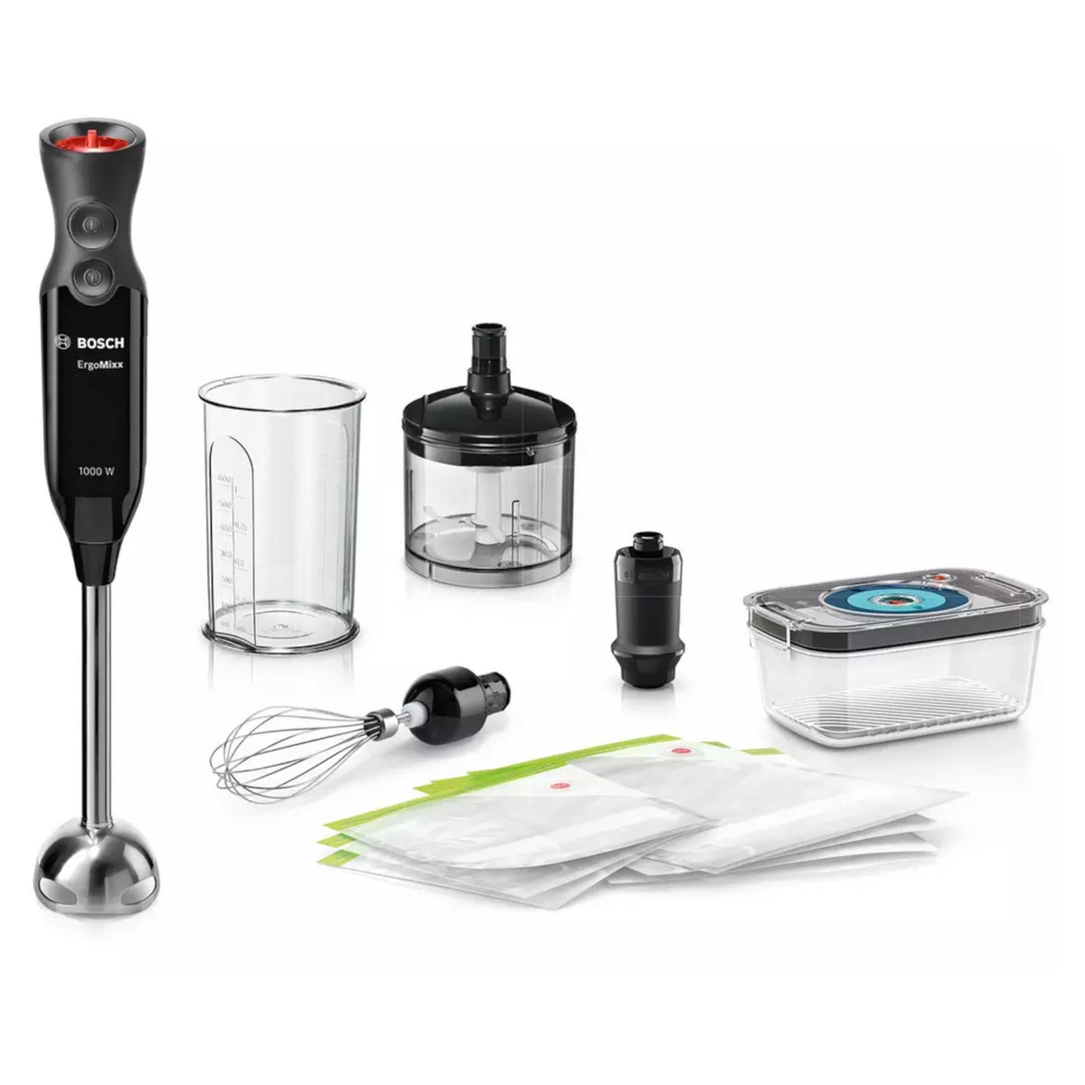 Bosch ErgoMixx MS6CB61V5G 1000W Hand Blender with Vacuum Pump