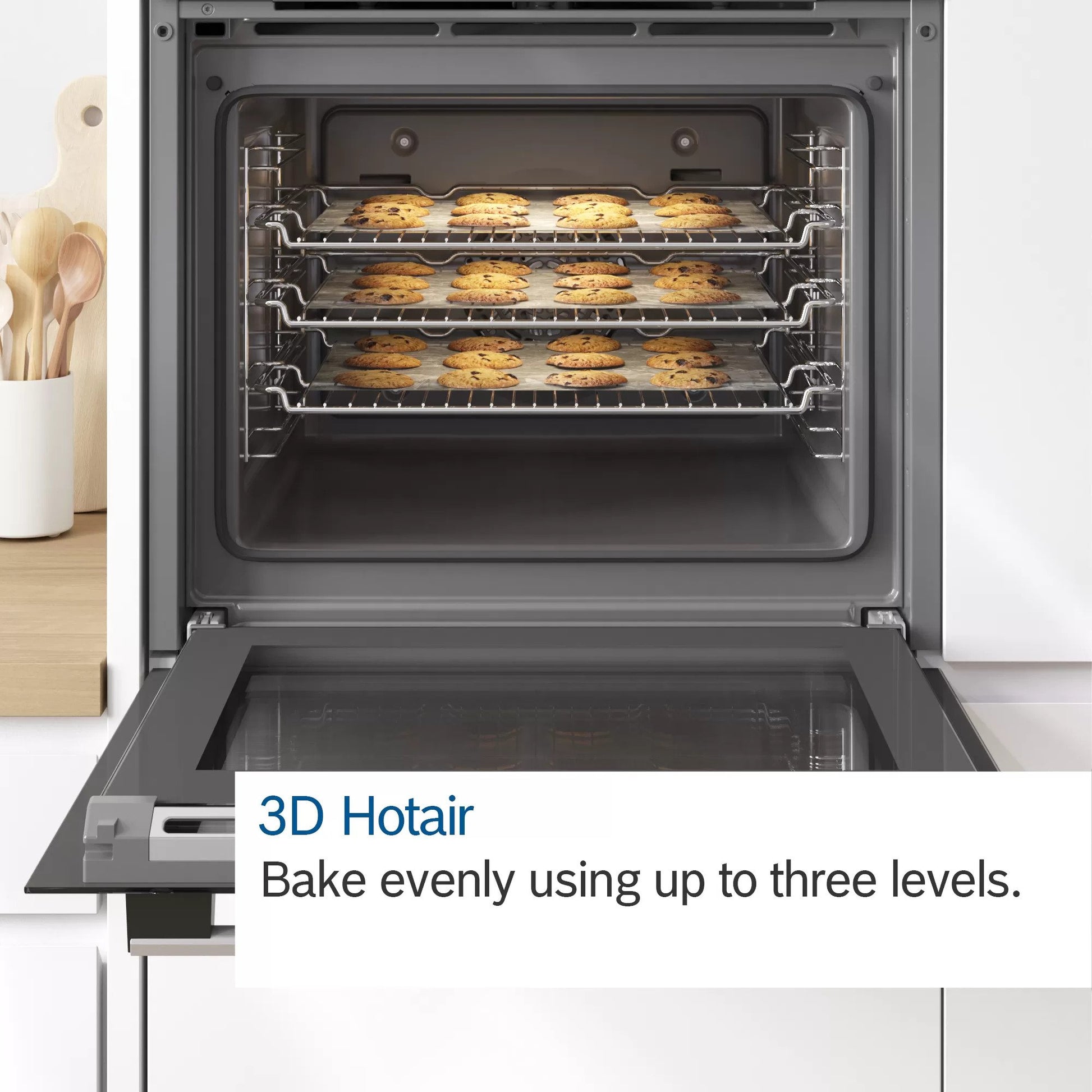 Bosch Series 4 NBS533BB0B Built-Under Double Oven Oven - Black