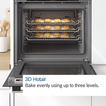 Bosch Series 4 NBS533BB0B Built-Under Double Oven Oven - Black