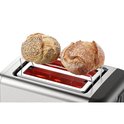 Bosch DesignLine TAT3P420GB Compact 2 slice Toaster - Stainless Steel