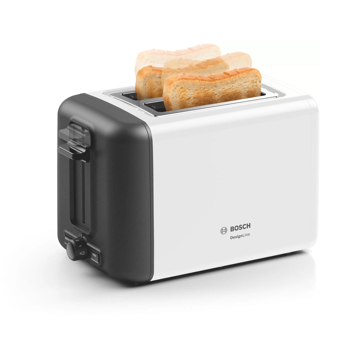 Bosch DesignLine TAT3P421GB 2 Slice Toaster - White