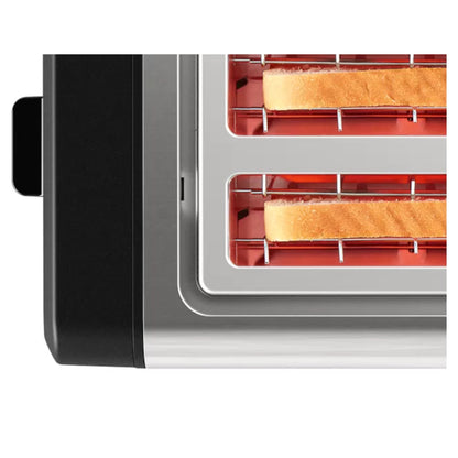 Bosch TAT4P440GB DesignLine 4 Slice Toaster - Stainless Steel