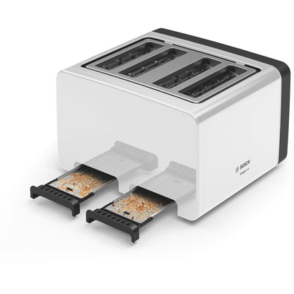 Bosch DesignLine TAT5P441GB 4 Slice Toaster - White
