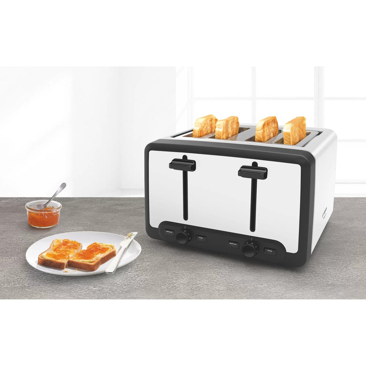Bosch DesignLine TAT5P441GB 4 Slice Toaster - White