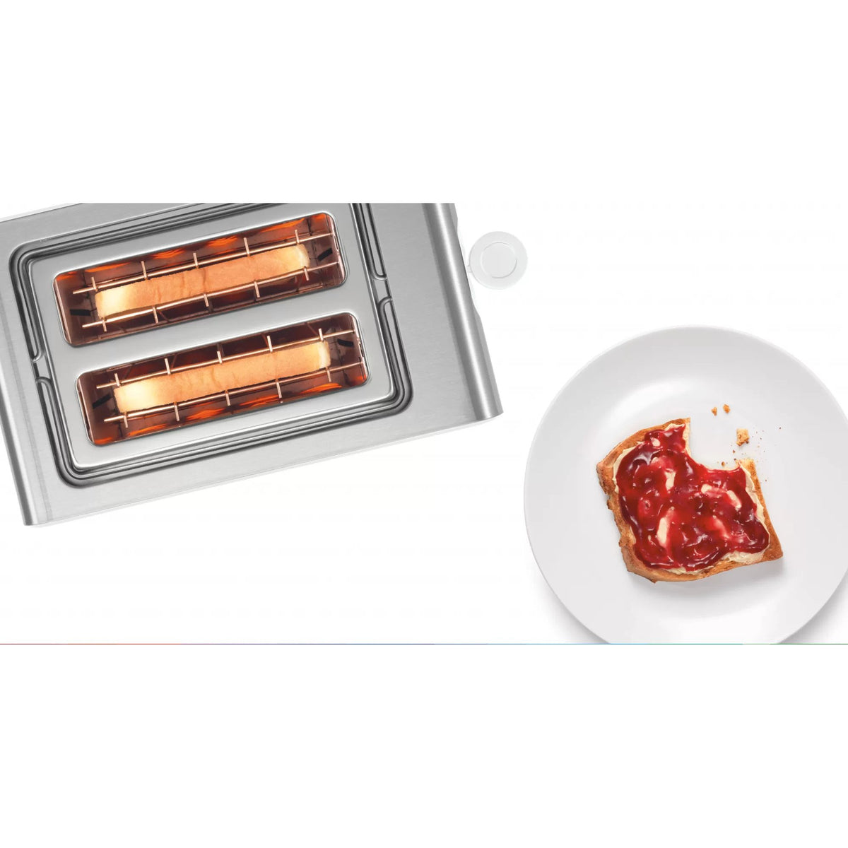 Bosch TAT7201GB Sky Compact 2 Slice Toaster - White