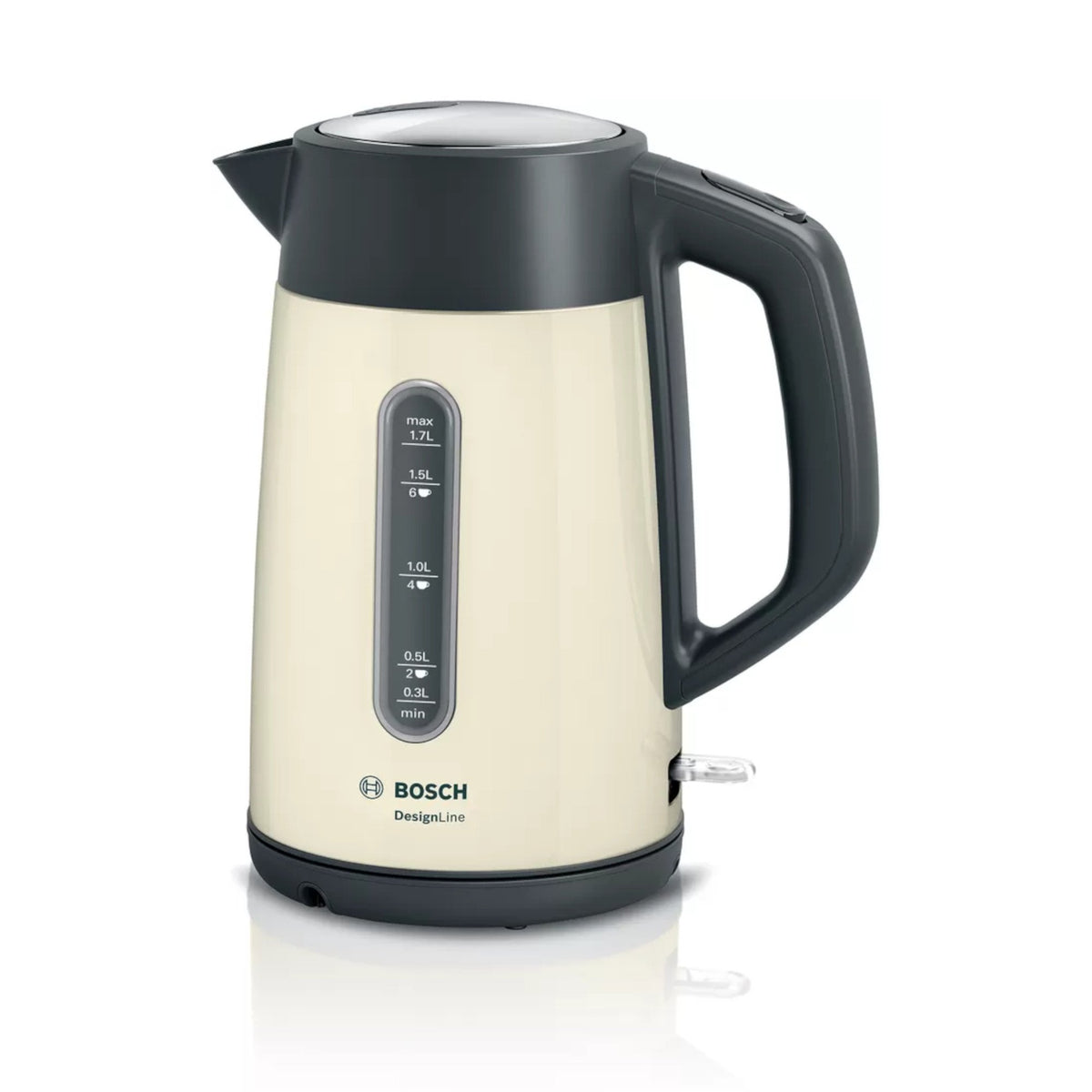 Bosch TWK4P437GB 3000W DesignLine Kettle - Cream