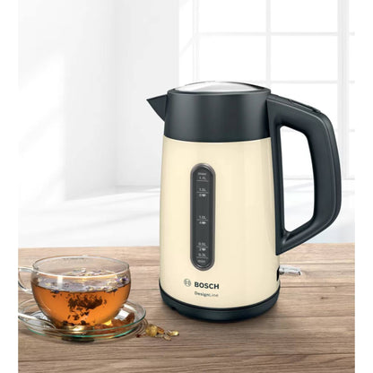 Bosch TWK4P437GB 3000W DesignLine Kettle - Cream