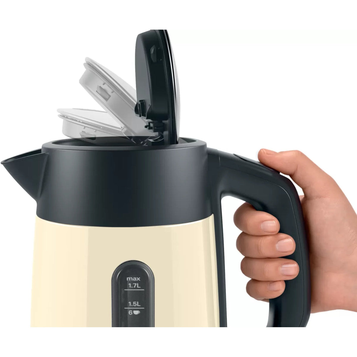 Bosch TWK4P437GB 3000W DesignLine Kettle - Cream
