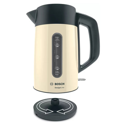 Bosch TWK4P437GB 3000W DesignLine Kettle - Cream