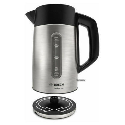 Bosch TWK4P440GB 3000W DesignLine Kettle - Stainless Steel