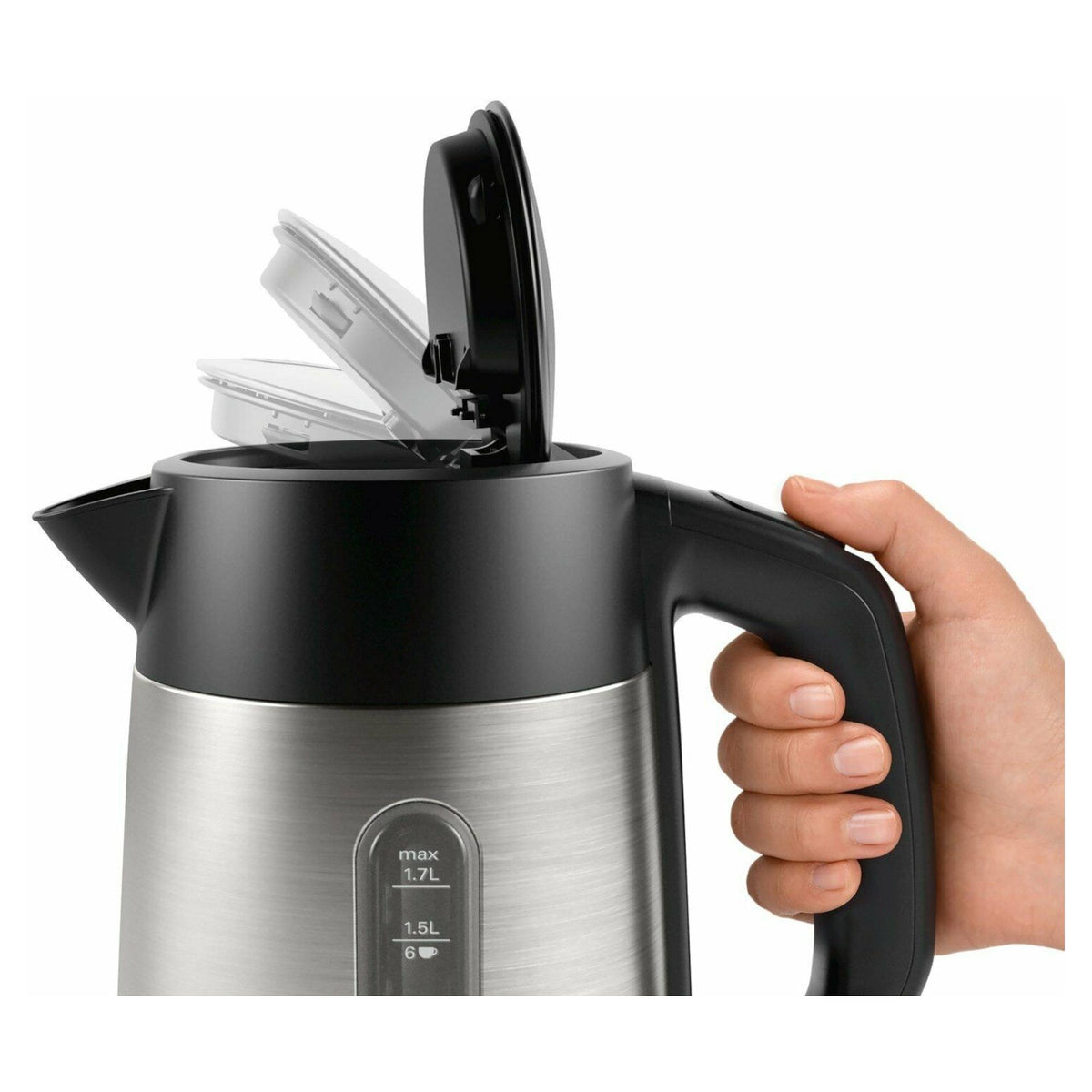 Bosch TWK4P440GB 3000W DesignLine Kettle - Stainless Steel