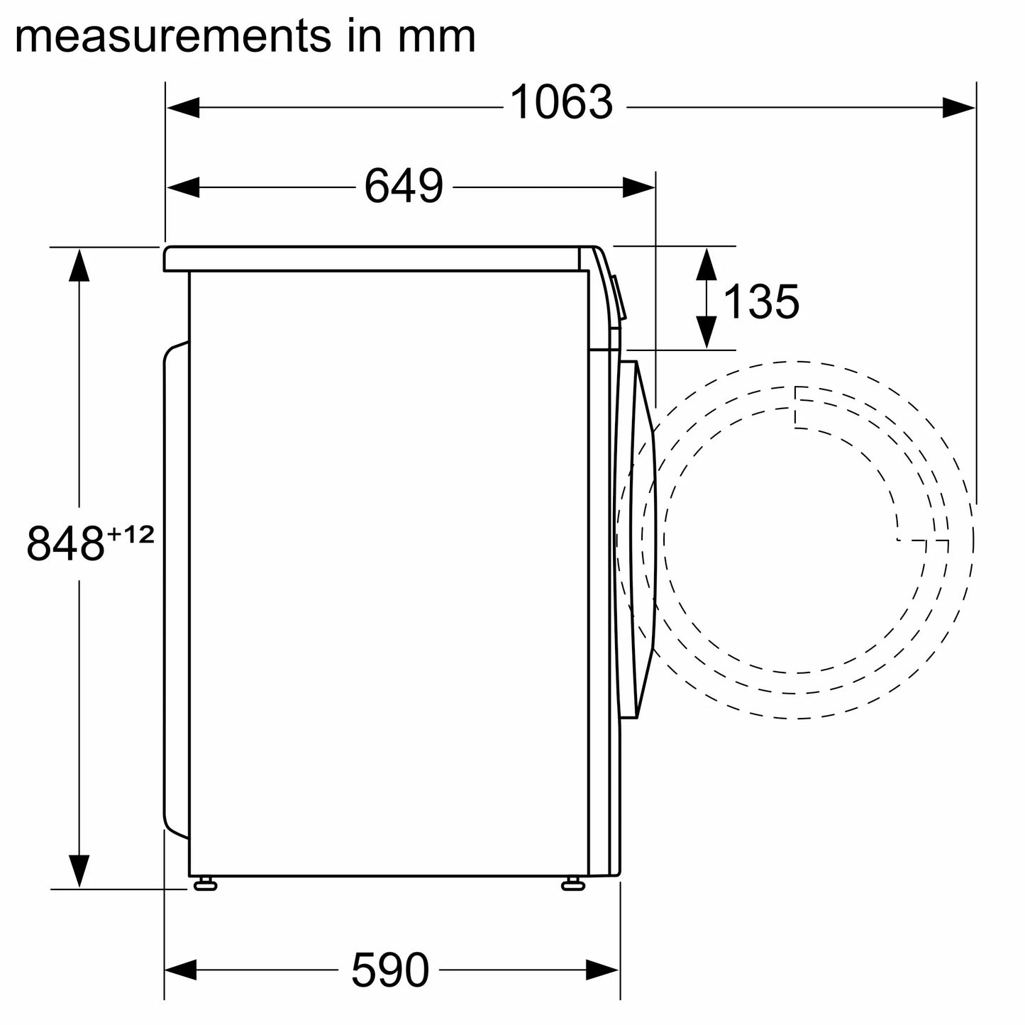 Bosch Series 4 8kg Wash 5kg Dry 1400rpm Washer Dryer - WNA134U8GB