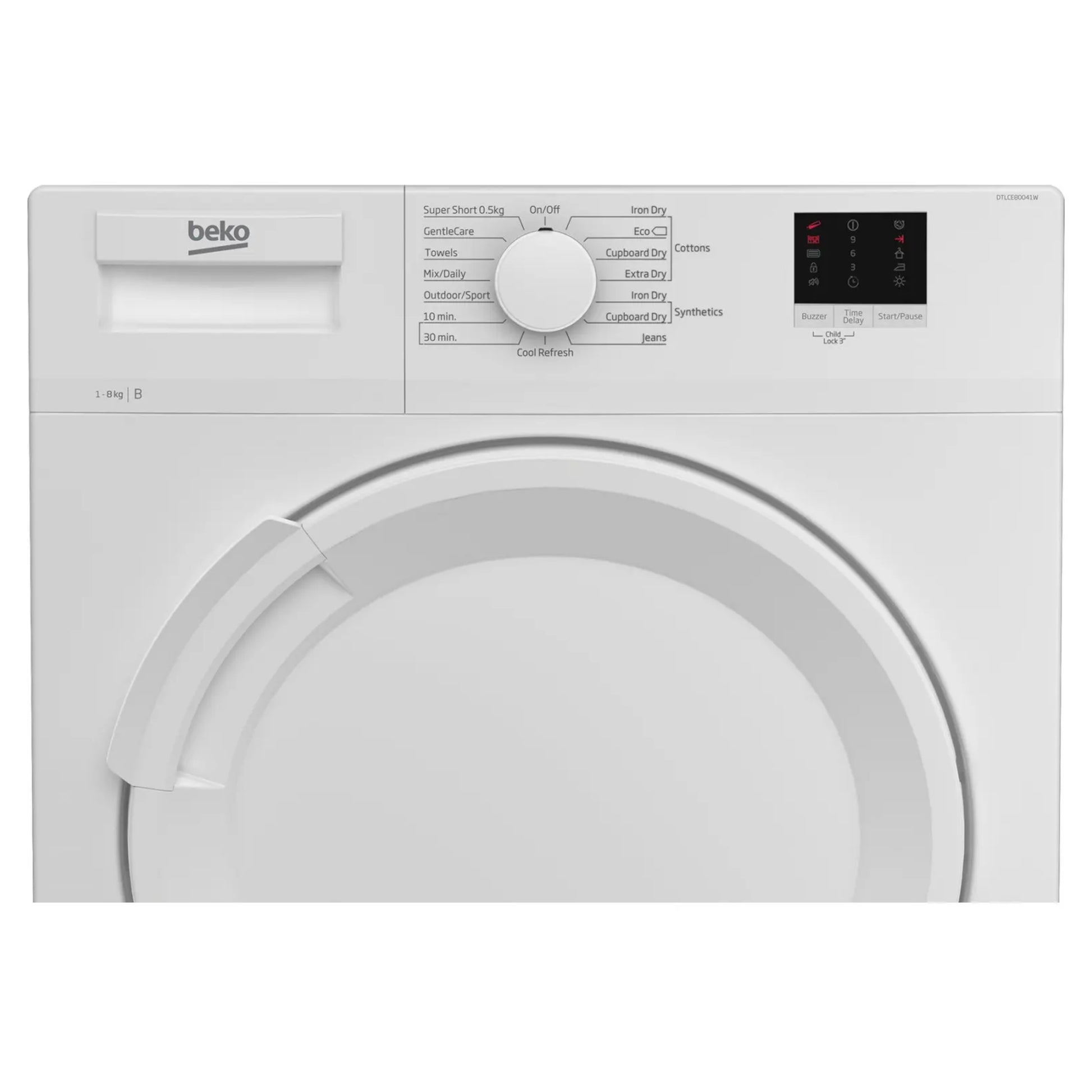 Beko 8kg Condenser Tumble Dryer - DTLCE80051W