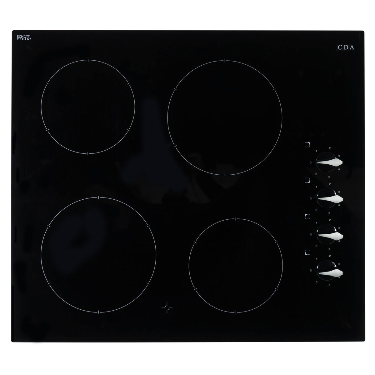 CDA HC6212FR 60cm 4 Zone Ceramic Hob