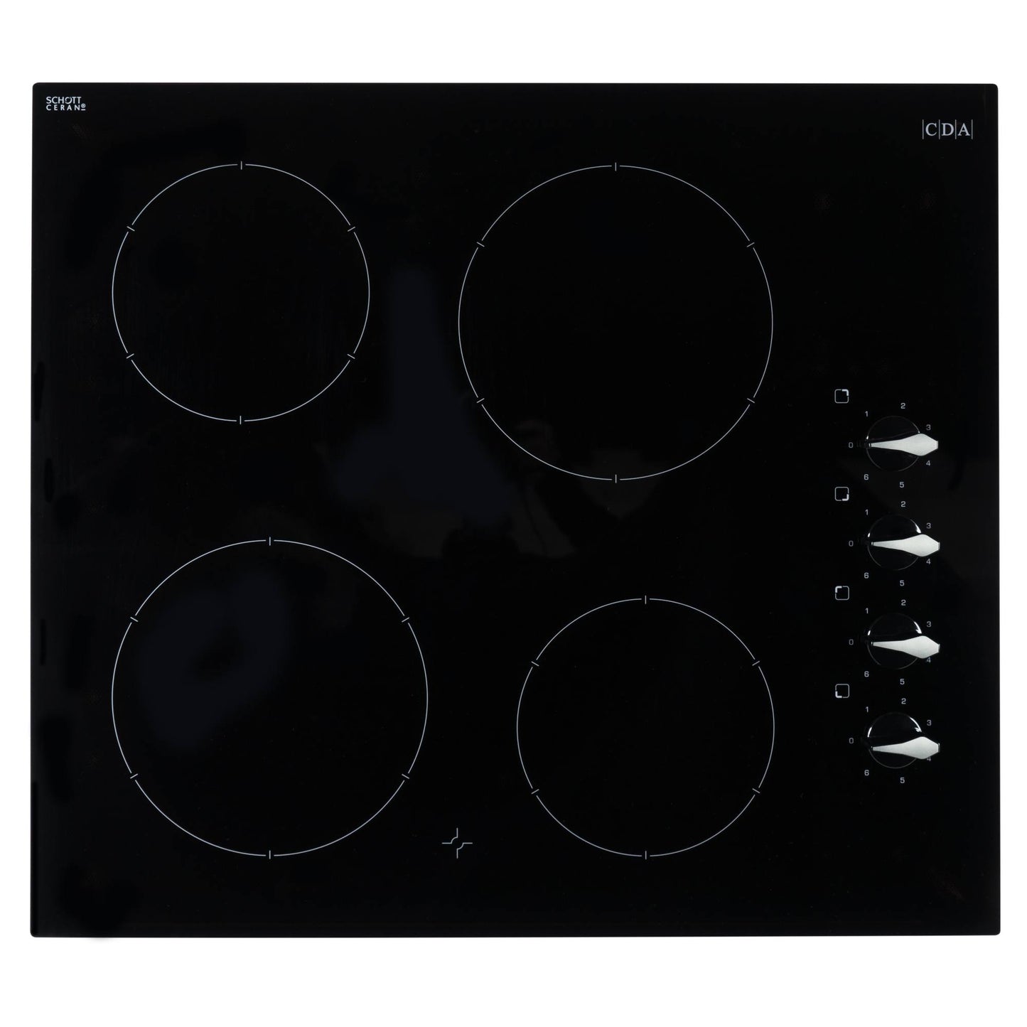 CDA HC6212FR 60cm 4 Zone Ceramic Hob