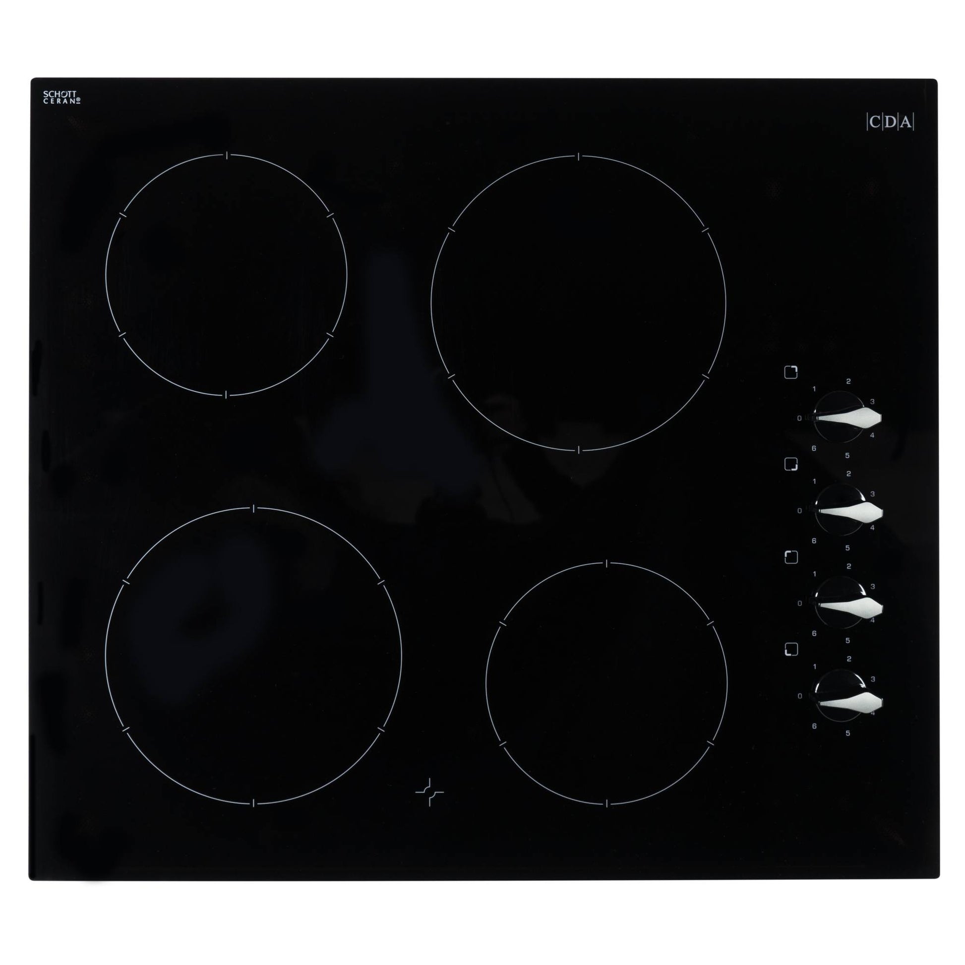CDA HC6212FR 60cm 4 Zone Ceramic Hob