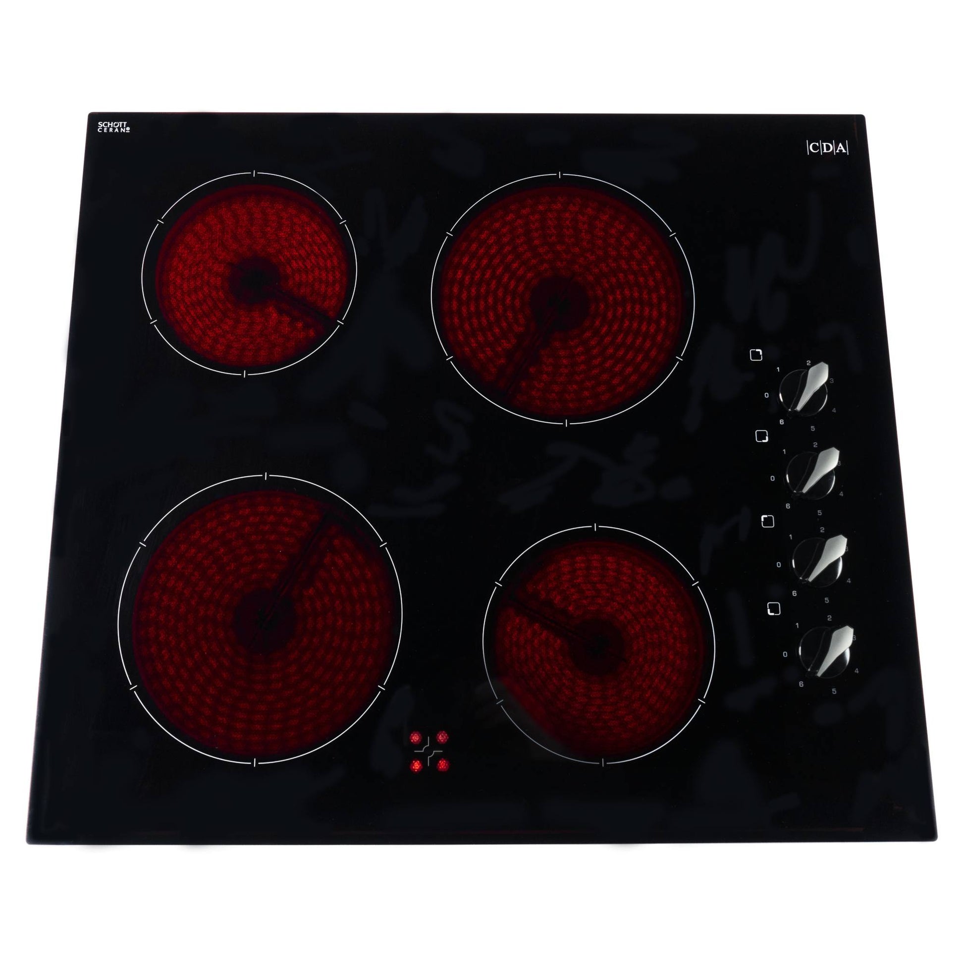 CDA HC6212FR 60cm 4 Zone Ceramic Hob