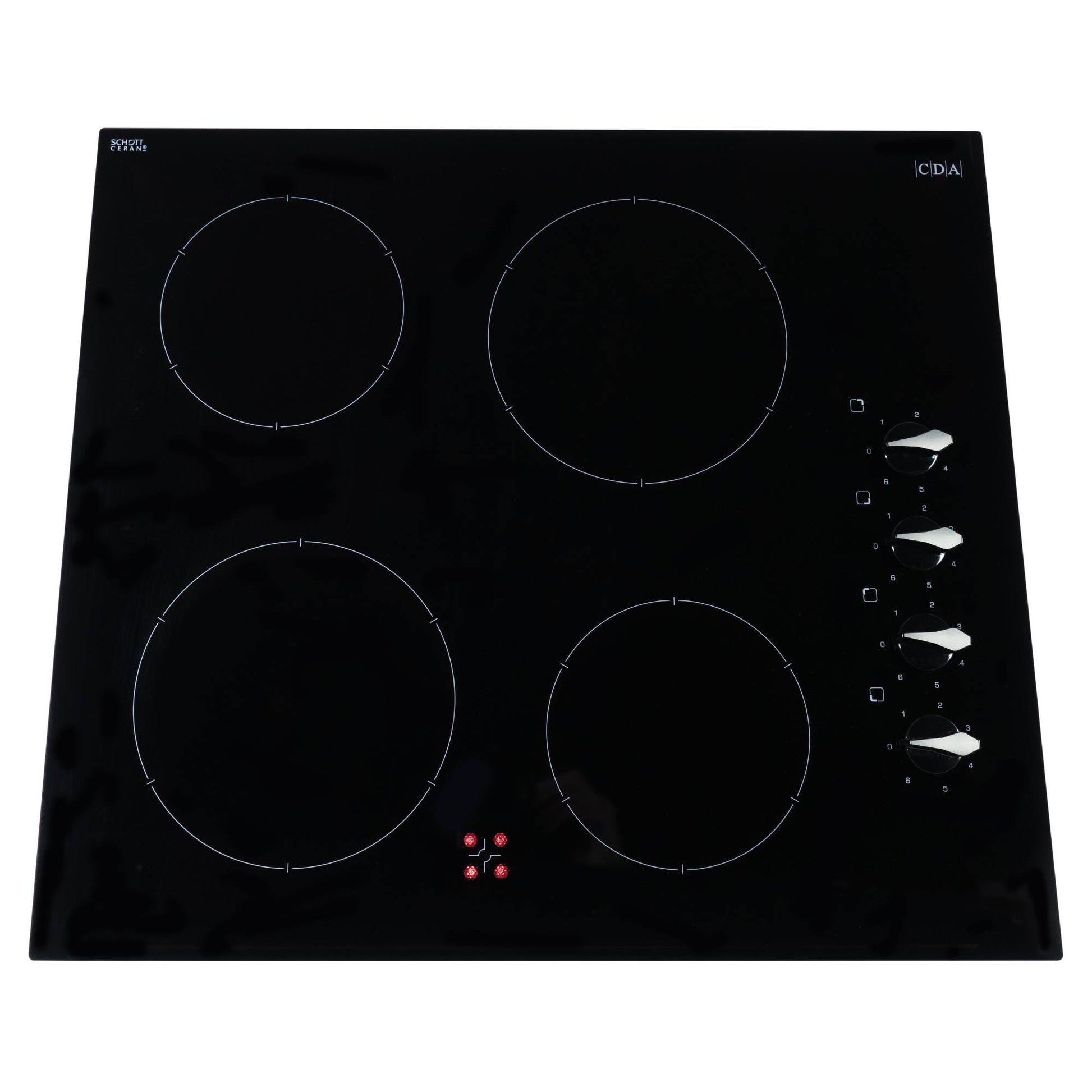 CDA HC6212FR 60cm 4 Zone Ceramic Hob