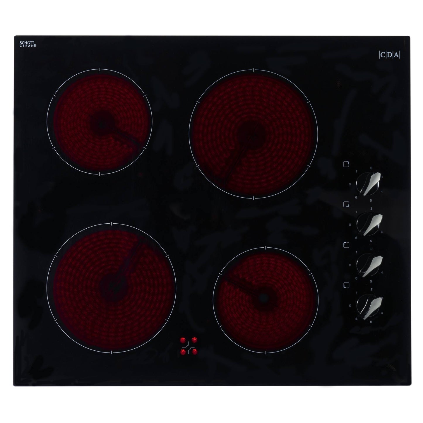 CDA HC6212FR 60cm 4 Zone Ceramic Hob