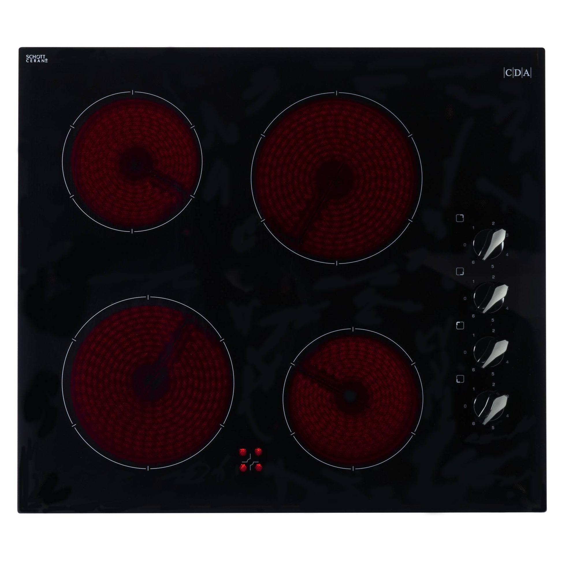 CDA HC6212FR 60cm 4 Zone Ceramic Hob