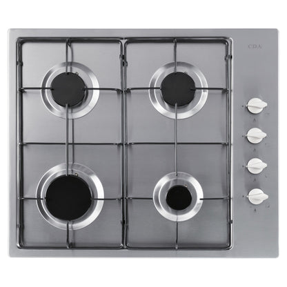 CDA HG6151SS 60cm 4 Burner Gas Hob