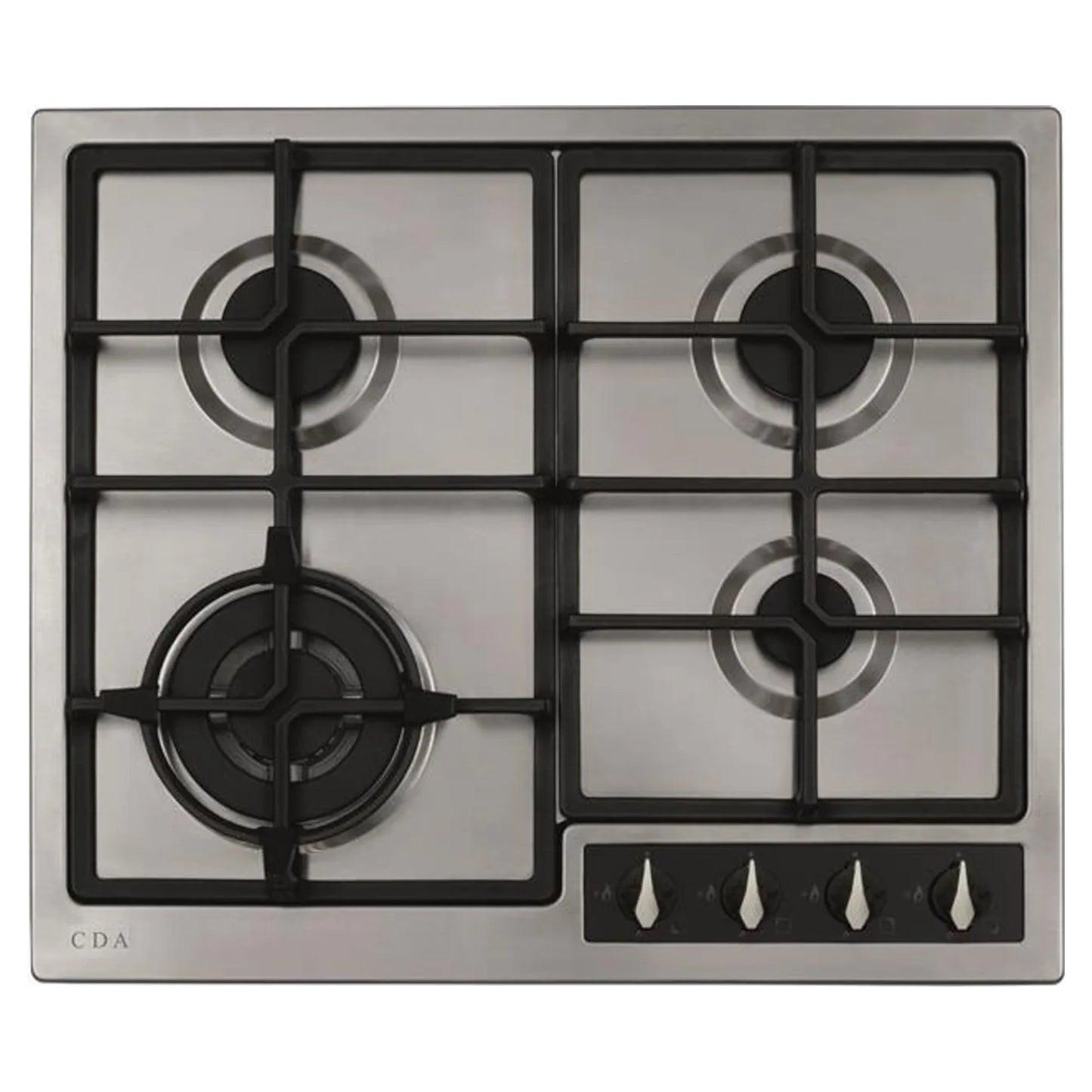 CDA HG6351SS 60cm 4 Burner Gas Hob