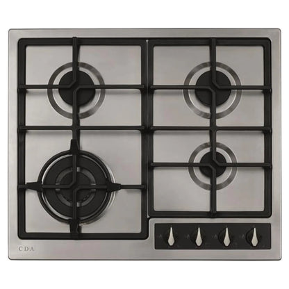 CDA HG6351SS 60cm 4 Burner Gas Hob
