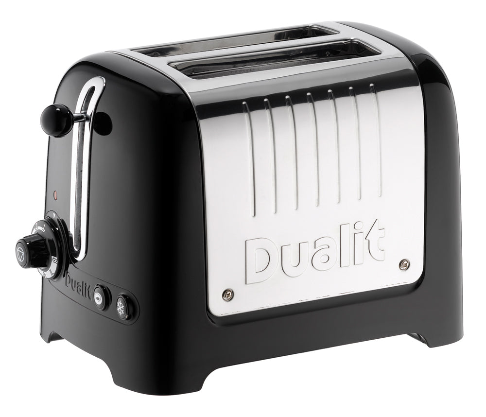 2 SLOT HIGH GLOSS LITE TOASTER BLACK