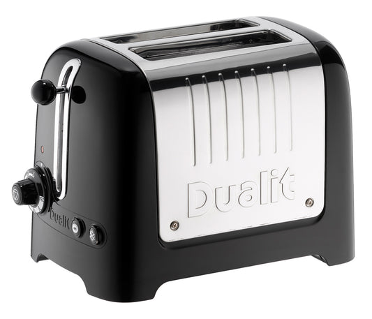 2 SLOT HIGH GLOSS LITE TOASTER BLACK