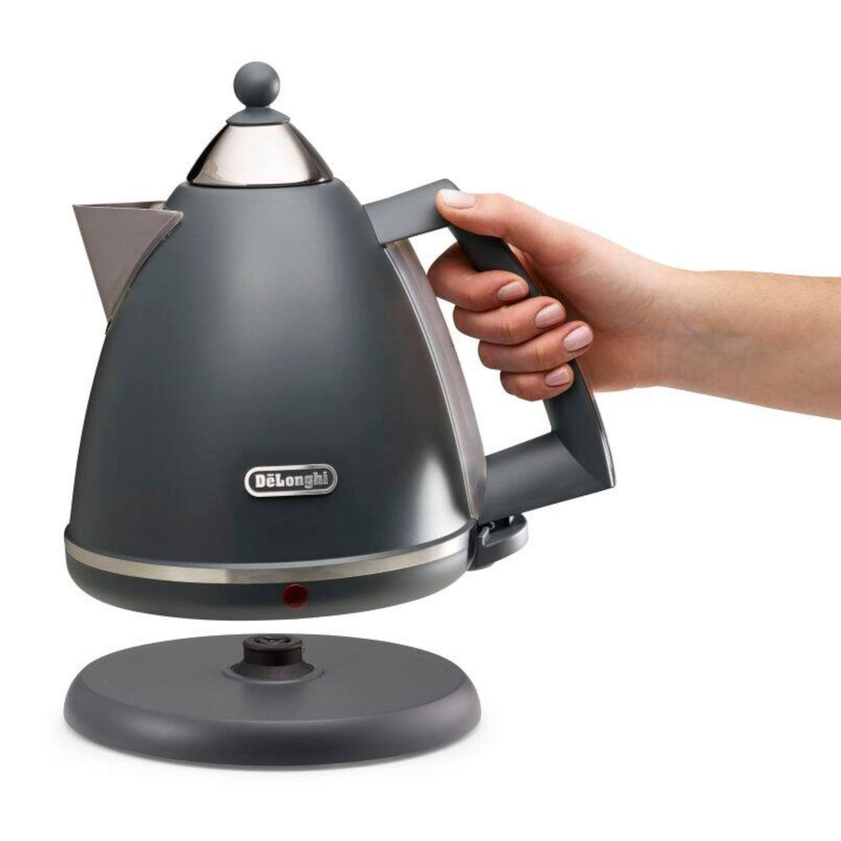 De'Longhi KBX3016.GY Argento 1.7L 3000W Cordless Kettle - Grey